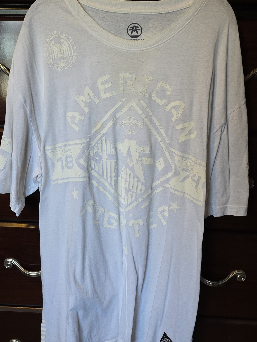 American Fighter Men's White Graphic Tee 3xl
